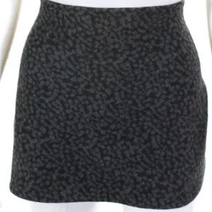 Akris Gray Leopard Mini Skirt - Size 8